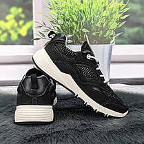 Кросівки жіночі Paolla чорні еко-шкіра з текстильними вставками 4865, фото 5