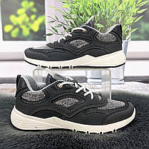 Кросівки жіночі Paolla сірі еко-шкіра з текстильними вставками 4865, фото 2