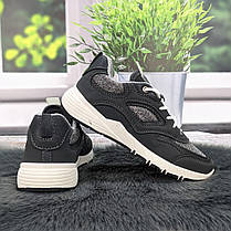 Кросівки жіночі Paolla сірі еко-шкіра з текстильними вставками 4865, фото 5