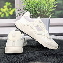 Кросівки жіночі Paolla білі еко-шкіра з текстильними вставками 4865, фото 5