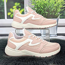 Кросівки жіночі Paolla рожеві еко-шкіра з сіткою 4864, фото 2