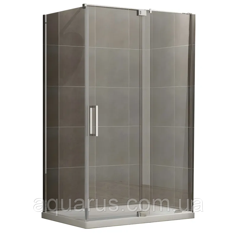 Душова кабіна без піддона Koer SR SC02-120x90x200-TR-01 прозоре скло Easy Clean 8 мм, хром (KR5354)