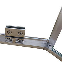 Душова кабіна без піддона Koer SR SC06-100x100x200-TR-01 прозоре скло Easy Clean 8 мм, хром (KR5365), фото 5