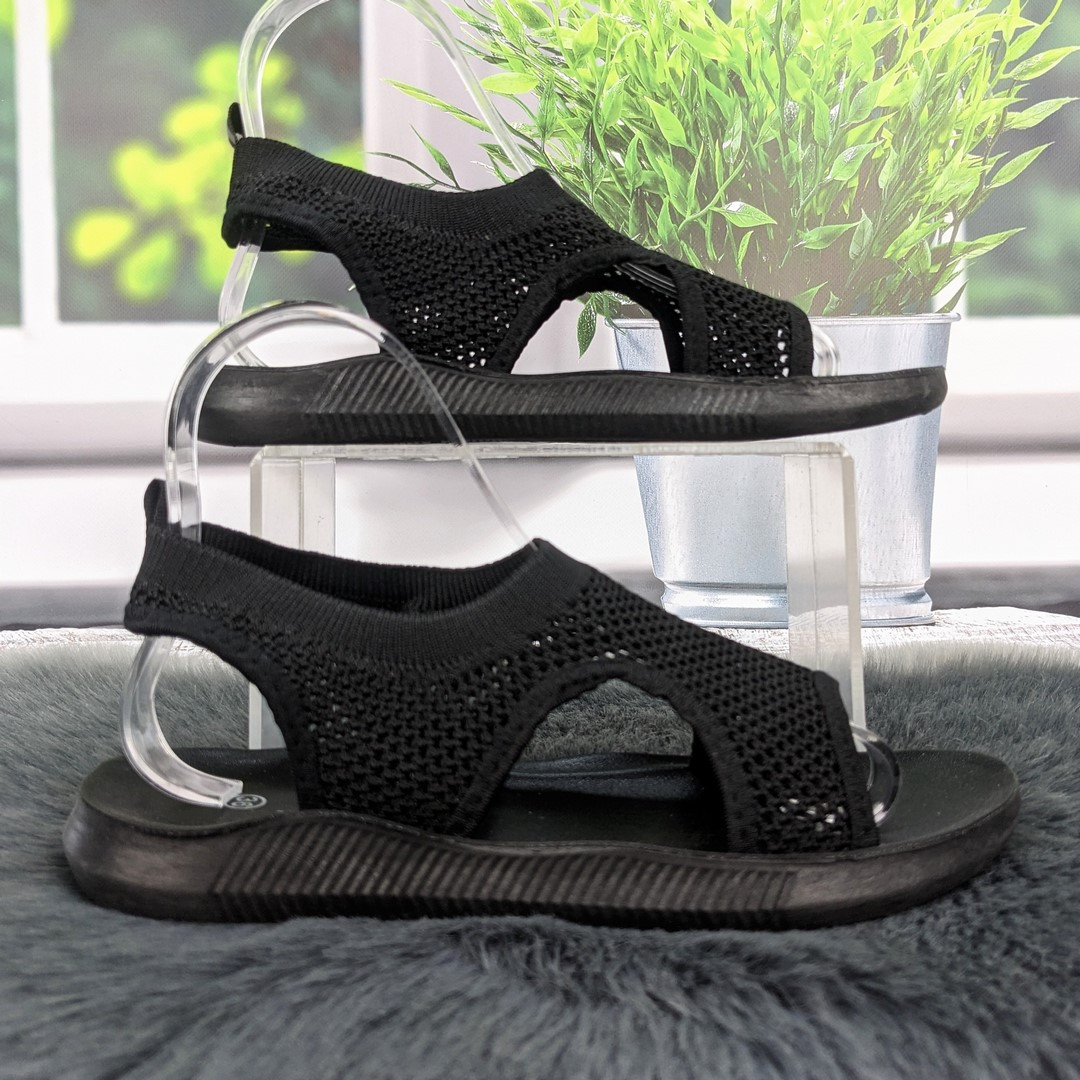 Босоніжки жіночі Aba чорні текстильні 4827, фото 1