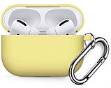 Силіконовий чохол з карабіном для Apple Airpods Pro, Різні кольори, фото 3