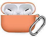 Силіконовий чохол з карабіном для Apple Airpods Pro, Різні кольори, фото 5