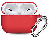 Силіконовий чохол з карабіном для Apple Airpods Pro, Різні кольори, фото 6