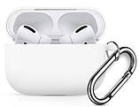 Силіконовий чохол з карабіном для Apple Airpods Pro, Різні кольори, фото 7