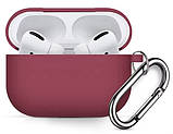 Силіконовий чохол з карабіном для Apple Airpods Pro, Різні кольори, фото 8