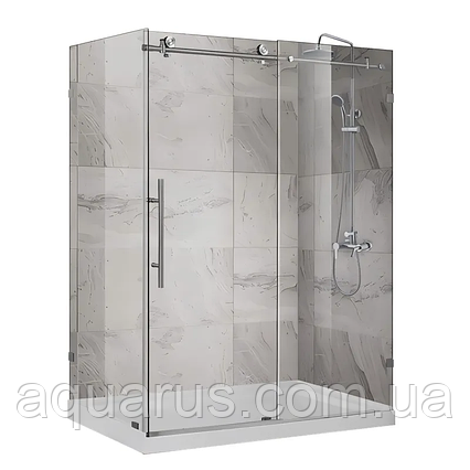 Душова кабіна без піддона Koer SR SC07-120x90x200-TR-01 прозоре скло Easy Clean 8 мм, хром (KR5370), фото 1