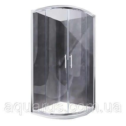 Душова кабіна без піддона Koer SR SC04-90x90x195-TR-01 прозоре скло Easy Clean 5 мм, хром (KR5360), фото 1