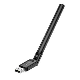 Антена Wi-Fi HOCO HI32 WiFi4 USB external antenna wireless network card Black yL.