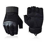 Рукавиці безпалі Oakley Tactical Pro з кісточками, чорні