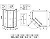 Душова кабіна без піддона Koer SR SC06-90x90x200-TR-07 прозоре скло Easy Clean 8 мм, графіт (KR5366), фото 10