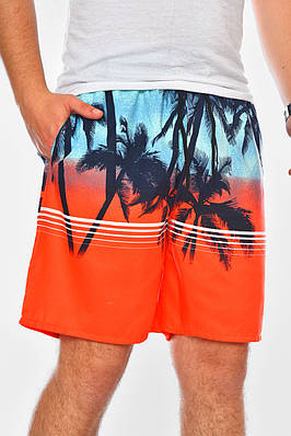 Шорти чоловічі помаранчевого кольору з принтом 200589T Безкоштовна доставка