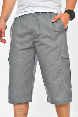 Бриджі чоловічі однотонні сірого кольору Уцінка р.XL 204772T Безкоштовна доставка