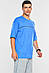 Футболка чоловіча батальна синього кольору 200457M, фото 2