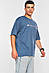 Футболка чоловіча батальна темно-синього кольору 200470M, фото 2