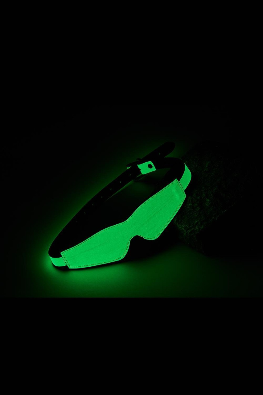 Маска із закритими очима Dreamtoys Radiant, що світиться в темряві, зелена Кітті, фото 1
