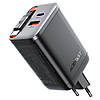 Мережевий зарядний пристрій ACEFAST A111 PD67W / QC4.0 with retractable cable, Black, фото 6