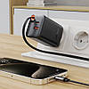 Мережевий зарядний пристрій ACEFAST A111 PD67W / QC4.0 with retractable cable, Black, фото 7