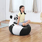 Дитяче велюрове надувне крісло у вигляді Звірят 72 x 72 x 64 см Bestway 75116 Дитячі крісла в кімнату, фото 5