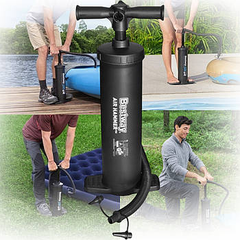 Високий підлоговий насос для накачування надувного матраца та басейну 37 см Intex 68605 Ручний насос для човна