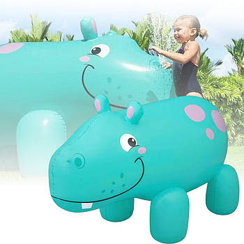 Надувна іграшка з розприскувачем Jumbo Hippo Bestway 52569 Дитячий Надувний Розбризкувач