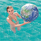 Пляжний надувний м'яч 61 см з LED підсвічуванням Планета Земля Bestway 31045 Надувний м'яч для басейну, фото 9