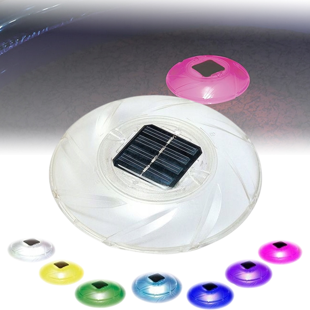 Світлодіодна лампа-поплавок для басейну на сонячній батареї Bestway 58111 Підсвічування для басейну, фото 1