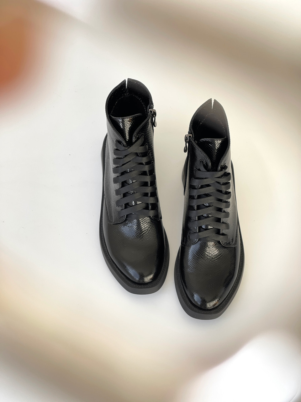 Лакові жіночі черевики весна-осінь, фото 1