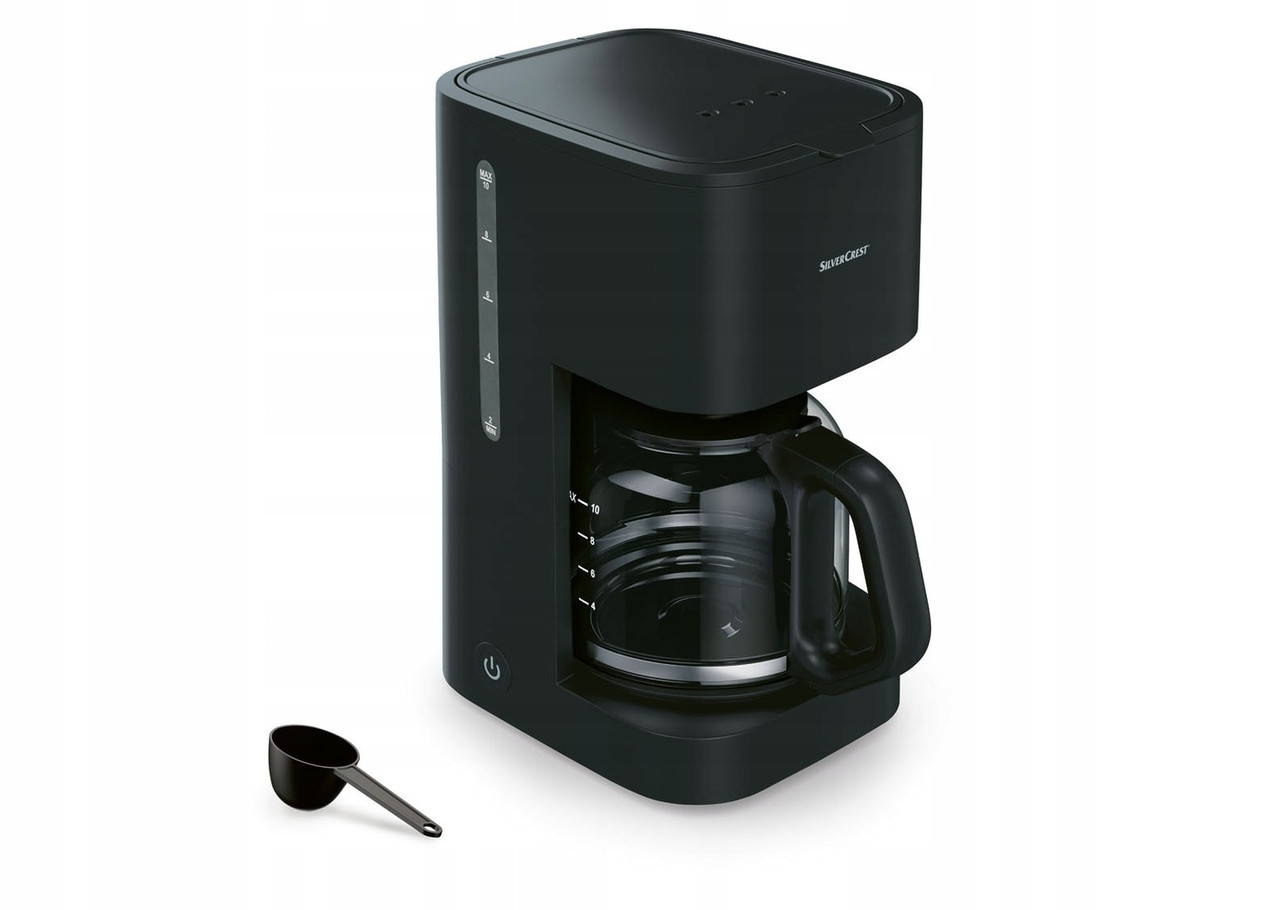 Нова крапельна кавоварка зі скляною колбою Silver Crest SKMK 1000 D2 Black з Європи з гарантією