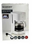 Нова крапельна кавоварка зі скляною колбою Silver Crest SKMK 1000 D2 White з Європи з гарантією, фото 4