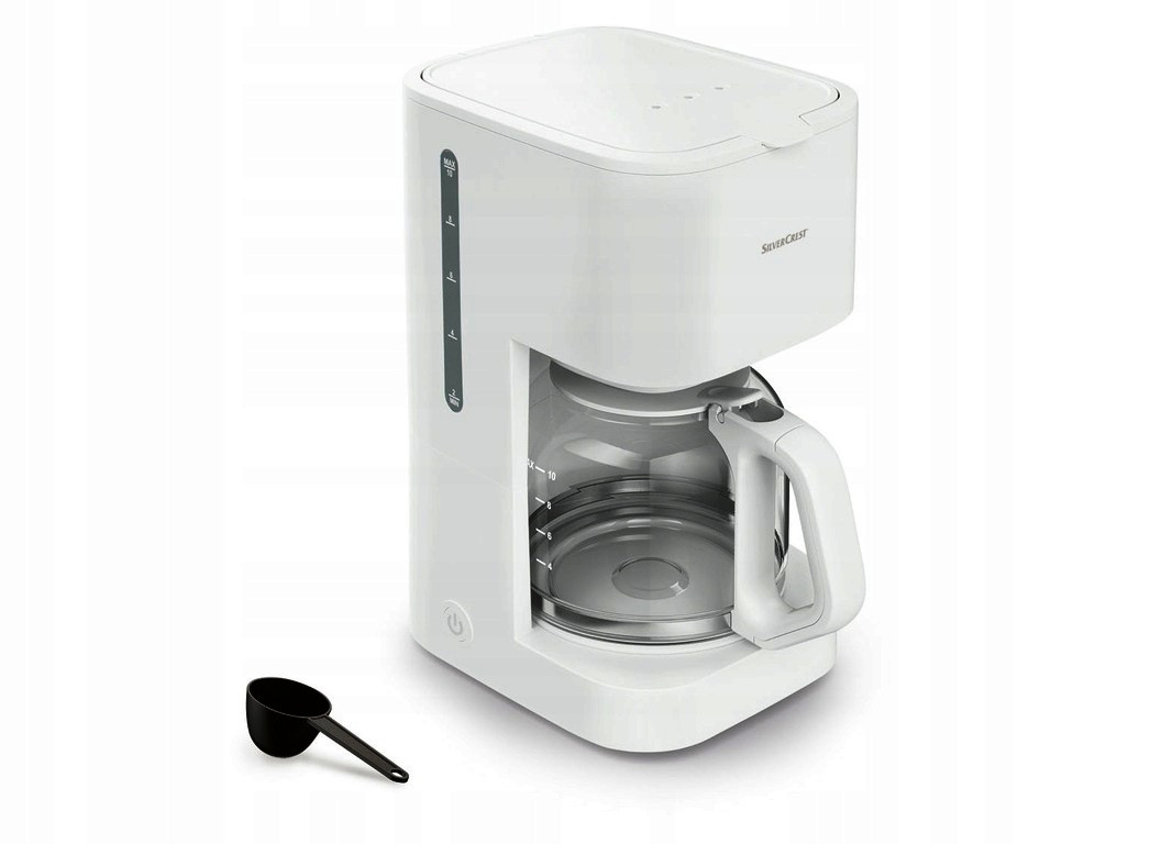 Нова крапельна кавоварка зі скляною колбою Silver Crest SKMK 1000 D2 White з Європи з гарантією