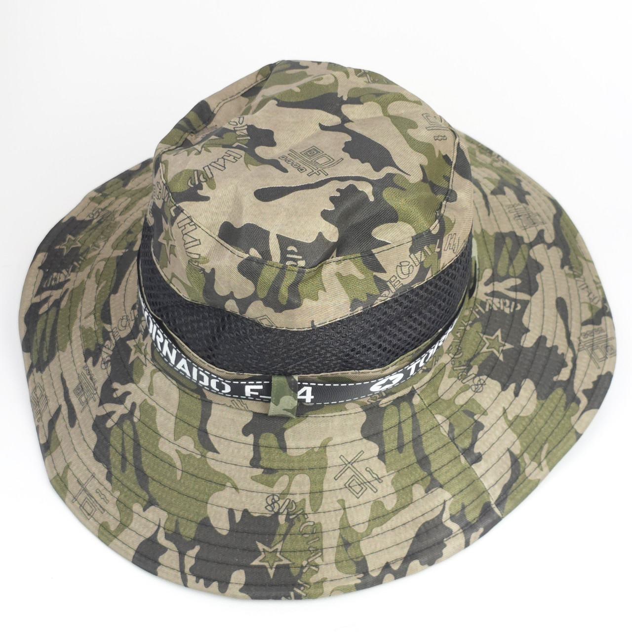 Камуфляжна панама з сіткою Tornado F-14 рибальська панама від сонця, фото 1