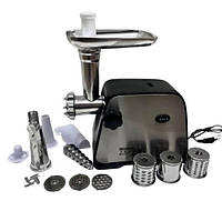 М ясорубка-соковижималка Zepline ZP-203 3800 Вт, Соковижималка, М ясорубка для ковбас, Кухонна м ясорубка