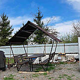 Металева альтанка 2 на 2 м, розбірна (на 8 осіб) "Дачна", фото 2
