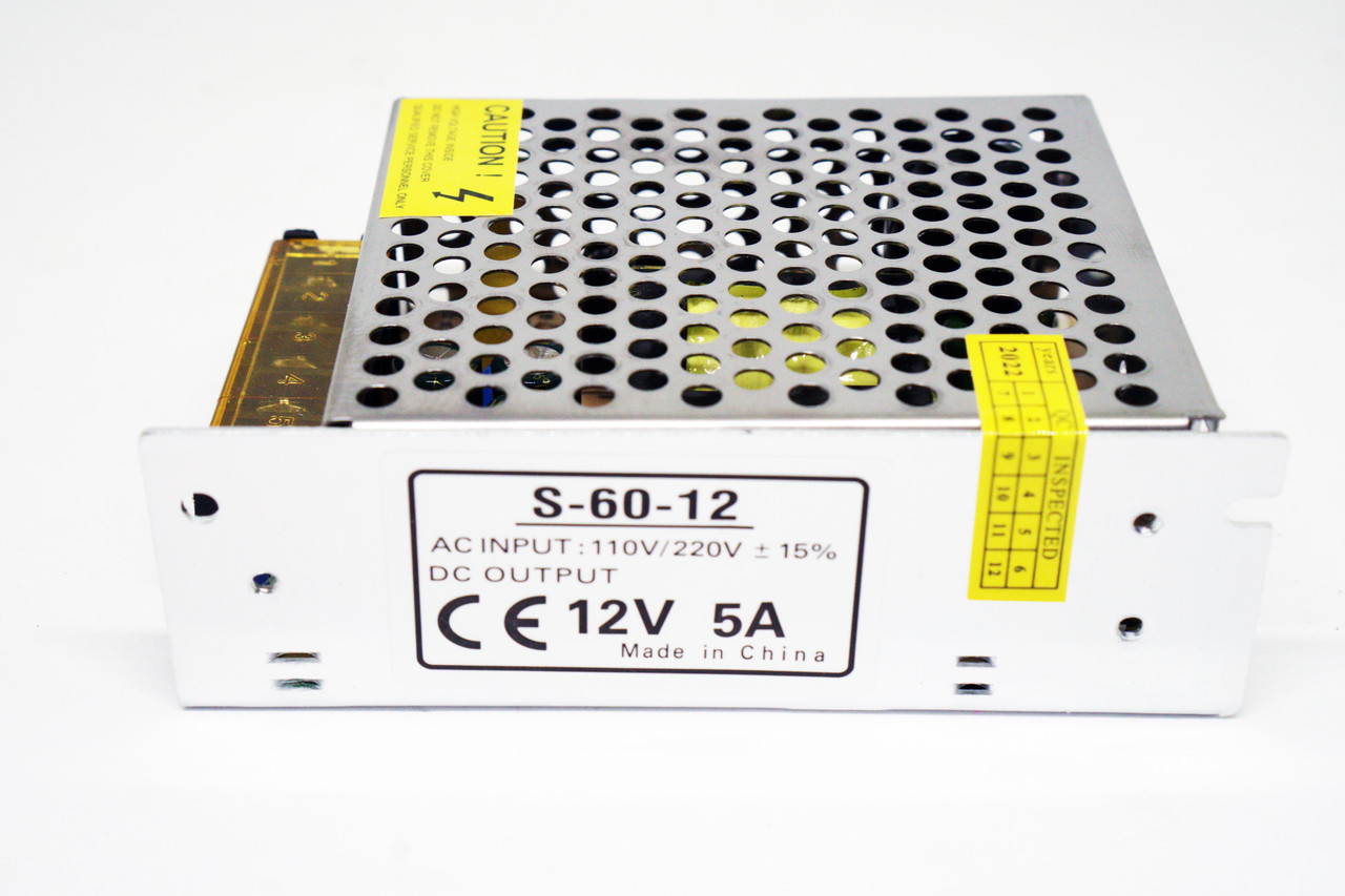Блок живлення 220-12 вольт 5 ампер 60Вт