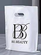 Пакет з прорізною ручкою банан білий 30х40 см до 5 кг Друк на поліетиленових пакетах Пакети оптом, фото 2