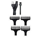 Чоловічий тример з насадками 5 в 1 Zilan ZLN8641 сірий  (SHiz16660), фото 3