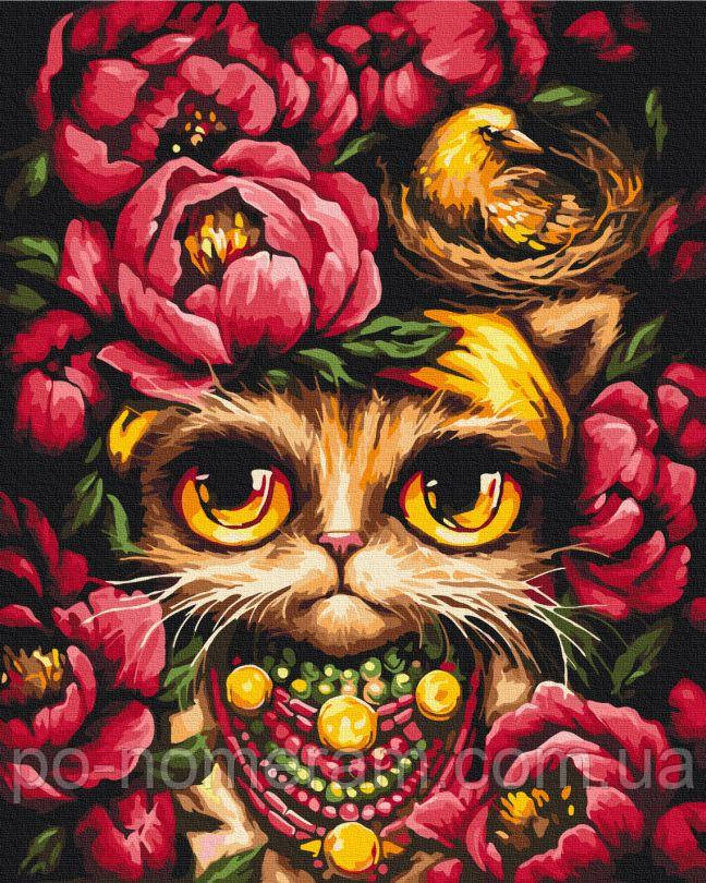 Картина за номерами BrushMe Зажурена Киця © Маріанна Пащук (BSM-B54144) 40 х 50 см