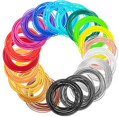 Стержні 2E для 3D ручки PLA, 1.75 мм, 20 шт, мікс 5 м (Niz16643)