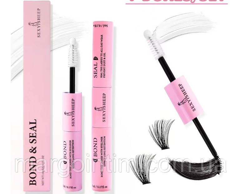 Клей та закріплювач для нарощування вій у домашніх умовах / для нарощування пучкових вій, фото 1