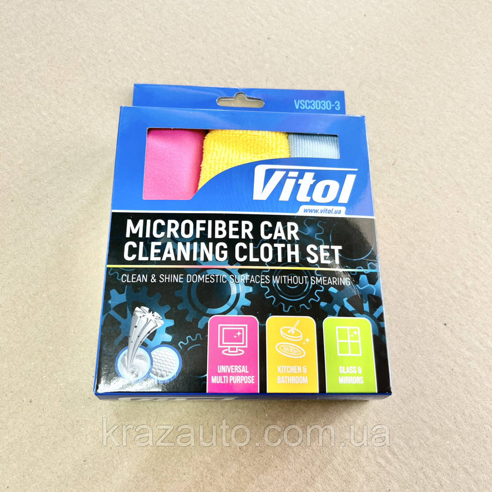 Набір ганчірок мікрофібра VSC3030-3 (VSC3030-3)