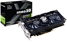 Відеокарта GeForce GTX 1070 Ti 8GB Inno3D Twin X2 (N107T-1SDN-P5DN) Б/В