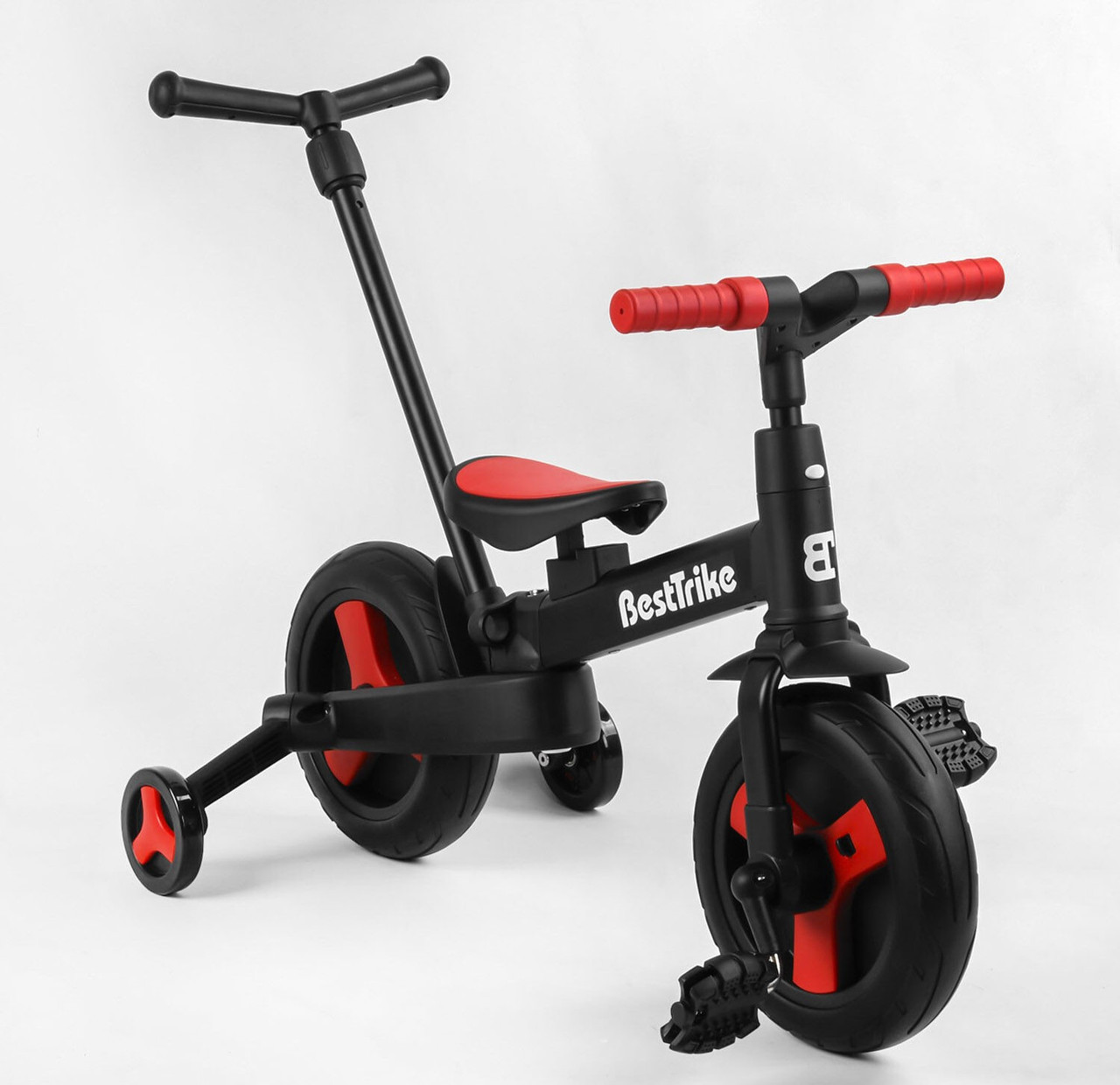 Дитячий велосипед-трансформер Best Trike 23031 з батьківською ручкою, фото 1