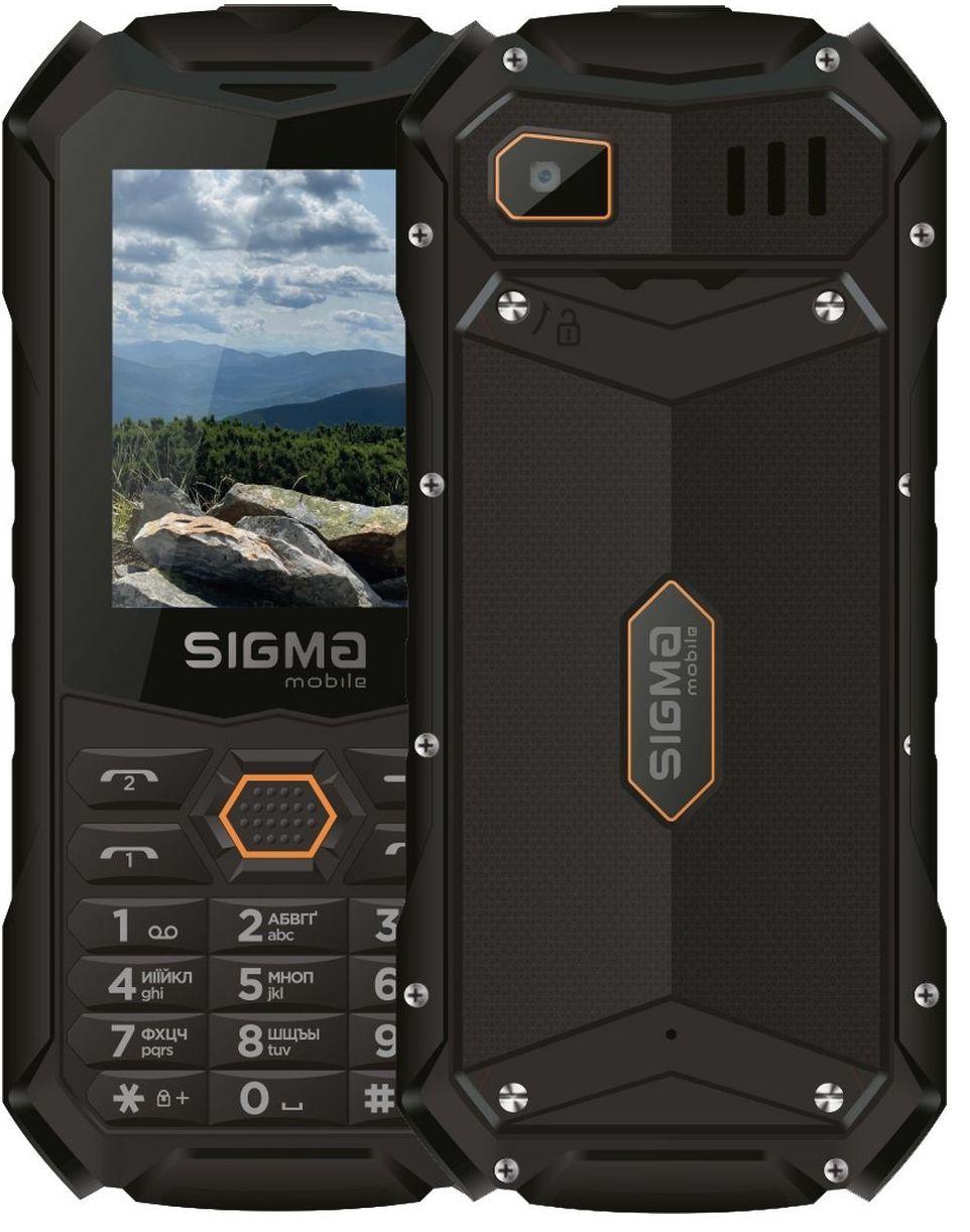 Телефон Sigma X-treme PV68 Black-orange UA UCRF