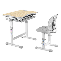 Комплект парта + стілець трансформери Piccolino III Grey FunDesk - ОПТОМ ДЛЯ ШКІЛ