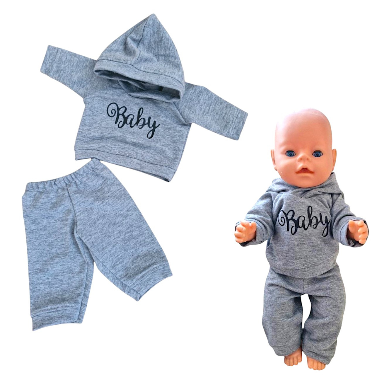 Набір одяг для ляльки 40 - 43 см Бебі Борн / Baby Born сірий Baby 134