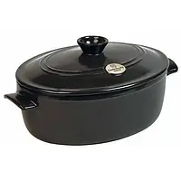 Каструля керамічна Emile Henry Flame овальна 6 л Чорний (794560)
